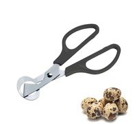 Westmark Ciseaux à Œufs de Caille 1 Pièce - Ciseaux de Cuisine pour Œufs de Caille - Ouvre-Coquille d'Œuf de Caille Précis, en Acier Inoxydable - Argent-Noir