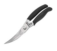 Westmark Ciseaux à volaille – lame 8 cm, inoxydable poli, ressort intérieur et verrou, argenté/noir
