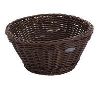 Westmark Corbeille multi-usages Saleen Coolorista - ronde, Ø 18 x 10 cm | Pour servir, usage pro, tressée main, compatible contact alimentaire, passe au lave-vaisselle, PP, marron, 02091006101