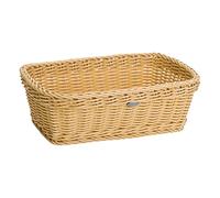 Westmark Corbeille multi-usages Saleen - rectangulaire, 31,5 x 22 x 10 cm | Pour servir petits pains et fruits, tressée main, sans BPA, passe au lave-vaisselle, jusqu'à 70 °C, beige clair, 02020030101