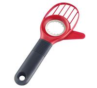 Westmark Coupe-avocats/ Dénoyauteur d'Avocats, 3 en 1, multifonctionnel, longueur : 21,5 cm, plastique/silicium/acier inoxydable, Hello, rouge/noir, 51562270