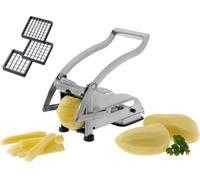 Westmark coupe-frites et bâtonnet à légumes/fruits avec trois inserts de couteau et poinçon, inserts de coupe en acier inoxydable, Pomfri-Perfect, argent, 11812260