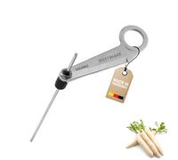 Westmark Coupe-radis ou à spirale avec longue tige de centrage, longueur : 24 cm, lame en acier inoxydable/aluminium, argent/gris, 51302260