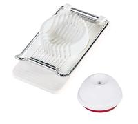 Westmark Coupe-œuf Traditionell + perce-œuf - 2 pièces, tranches nettes | Perce-œuf à verrou de sécurité anti-éclatement, pour salades et assiettes froides, Made in Germany, sans BPA, 116622E6