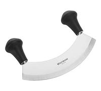 Westmark Couteau Hachoir / Couteau à herbes et Coupe-pizza, avec 1 lame, longueur : 17 cm, acier inoxydable/plastique, argenté/noir, 12932270