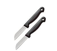 Westmark Couteaux de Cuisine, Set de 2, Lame Droite, Longueur de la Lame : env. 6,5cm, Acier Inoxydable/Plastique, Techno, Argent/Noir, 13512280