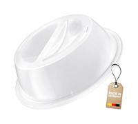 Westmark Couvercle d'Assiette pour Micro-ondes, pour Décongeler et Réchauffer au Micro-ondes, Diamètre : 27,5 cm, Plastique, Blanc, 22462270
