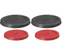 Westmark Couvercles de Conservation - Couvercle en Silicone Extensible et Réutilisable pour Boîtes, Petits Bols ou Pots de Yaourt - ø 10 + 8 cm, Silicone, 2 Pièces (Lot de 2)