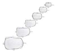 Westmark Couvercles de conservation Square - couvercles en silicone extensibles