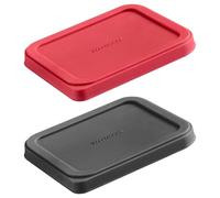 Westmark Couvercles Fraîcheur - Couvercle en Silicone Extensible et Réutilisable pour Boîtes, Petits Bols ou Pots de Yaourt - ø 10,5 x 8,5 cm, Silicone, 2 Pièces