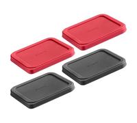 Westmark Couvercles Fraîcheur - Couvercle en Silicone Extensible et Réutilisable pour Boîtes, Petits Bols ou Pots de Yaourt - ø 10,5 x 8,5 cm, Silicone, Lot de 4