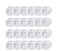Westmark Crochets-Ventouses, 24 pièces, Ø 2 cm, Plastique/Acier, Transparent/Argenté, 531822E3