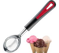 Westmark Cuillère à Glace, Chromée, longueur : 21,5 cm, Métal moulé/plastique, Gallant, Noir/rouge, 29582270