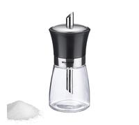 Westmark Distributeur de Sucre, capacité : 190 ml, Verre/inox/plastique, Blacky, Transparent/noir/argenté, 63592260