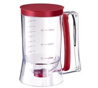 Westmark Doseur/Diviseuse de Pâte avec Couvercle et Graduations, Capacité : 900 ml, Plastique, Transparent/rouge, 30122260