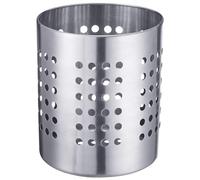 Westmark Egouttoir à Couverts/Porte-Ustensiles, Rond, Diamètre: 10 cm, Hauteur: 13 cm, Acier Inoxydable, Argent, 69012211