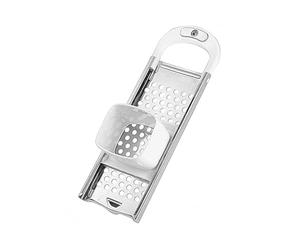 Westmark Eminceur de Spätzles avec glissière pour la pâte, disque à spätzles pour diamètre de pot jusqu'à 24 cm, Acier inoxydable/plastique, Knöpfle, Blanc/argenté, 61122270