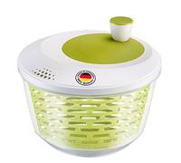Westmark Essoreuse à Salade, Capacité : 4,4 L, ø 23,5 cm, Plastique, Sans BPA, Spinderella, Couleur: Transparent/Blanc/Vert, 2430224A