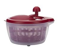 Westmark Essoreuse à Salade, Capacité : 5 litres, ø 26 cm, Plastique, sans BPA, Fortuna, Couleur : Transparent/rouge, 243222ER
