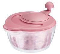 Westmark essoreuse à salade, capacité : 5 litres, 26 cm, plastique, sans BPA, Fortuna, couleur : transparent/rose, 2432224P