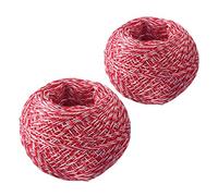 Westmark Ficelle de cuisine / Fil de saucisse – Fil polyester spécial 60 m, 2 pièces, rouge/blanc
