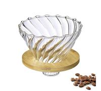 Westmark Filtre à café Brasilia en verre - Embout de qualité supérieure pour café filtré à la main avec méthode pour-over - Verre, bambou, ne contient pas de BPA par nature