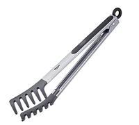 Westmark Fork Silicone Maxi 16222270 Pince à buffet, avec singes fourchettes, en silicone et poignées caoutchoutées, longueur : 32,5 cm, en acier inoxydable/plastique/silicone Maxi, argenté/noir
