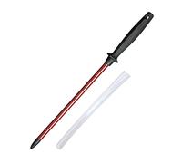 Westmark Fusil à Aiguiser + Protège-barre, Longueur: 35,3 cm, rubis fritté/plastique, Sieger-Long-Life, Rouge/noir, 197122E6
