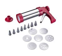 WESTMARK Gebäckpresse/Garnierspritze Edelstahl 17teilig