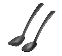 Westmark Gentle 286122E6 Lot de 2 cuillères à légumes et poêles en plastique avec échelle intérieure 15, 30 et 45 ml Noir