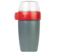 Westmark Gobelet à céréales - Gobelet à yaourt pratique à emporter - Idéal pour céréales, soupe, porridge ou yaourt - Passe au micro-ondes et au congélateur - 700 ml - Sans BPA - Gris