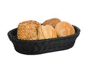 Westmark Grand Panier Multi-usage, convient pour l'hôtellerie et la restauration, Ovale, env. 32 x 23 x 7 cm, Fibres synthétiques, Saleen Edition, Noir, 02010719101