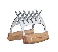 Westmark 13702260 Lot de 2 griffes à viande en acier inoxydable Hêtre