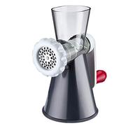 Westmark Hachoir à Viande avec 2 Disques Perforés et Accessoire à Pâtisserie, Grand Pied aspirant, Plastique/Acier inoxydable, Frecher Fritz, Blanc/Gris foncé/Rouge, 97042260