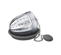 Westmark Infuseur à Thé Ovale avec Base en Silicone, Teatime, Acier Inoxydable 18/8 et Silicone, ø 4,5 cm, 15832260