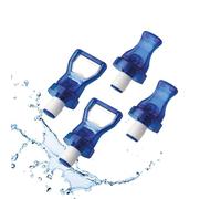 Westmark Jeu de Capsules de Bouteilles, 4 Pièces - Capsules de Bouteilles avec levier pour Refermer les Bouteilles à Capsule ouverte, avec Joint en Silicone et Décapsuleur - Bleu 444422E3