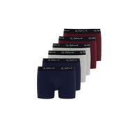 WESTMARK LONDON Boxers 'Lucas' bleu / gris chiné / bourgogne / blanc, Taille XXL