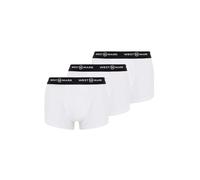 WESTMARK LONDON Lot de 3 Caleçons Boxer Homme en Coton Blanc avec Taille Élastique, Calecon Homme Boxers, 95% Coton, 5% Élasthanne - XL