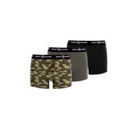 WESTMARK LONDON Boxers 'Oscar' kaki / vert chiné / noir / blanc, Taille S