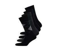 WESTMARK LONDON Chaussette Homme en Coton, Pack de 6, Business Élégantes, Chaussettes Homme 43 46, Noires, Gris