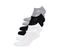 WESTMARK LONDON Lot De 6 Chaussettes Sneaker En Coton Pour Hommes, Noir, Blanc, Gris Mélangé (43/46) Chaussettes Courtes