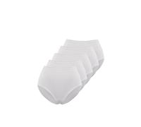 WESTMARK LONDON Femme Respirant Dim Coton Lot de 5 Culottes Blanc Maxi Slip Hipster Culotte Femme Coton avec Dentelle - L