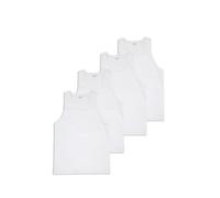 WESTMARK LONDON Homme Coton Pack de 4 Débardeurs Blanc (Taille L)