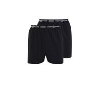 WESTMARK LONDON Lot de 2 Caleçons Boxer Homme Coton, Calecon Homme Boxers, Noir, 95% Coton / 5% Élasthanne - L