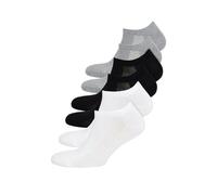 WESTMARK LONDON Lot De 6 Chaussettes Sneaker En Coton Pour Hommes, Noir, Blanc, Gris Mélangé (43/46) Chaussettes Courtes