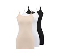 WESTMARK LONDON Maillot de corps ' OLIVIA SPAGHETTI TOP 3-PACK ' nude / noir / blanc, Taille XL