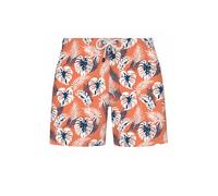 WESTMARK LONDON Shorts de bain 'Botanic' bleu marine / orange / blanc, Taille L