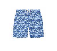 WESTMARK LONDON Shorts de bain 'GEOMETRIC' bleu / blanc, Taille L