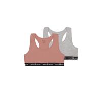 WESTMARK LONDON Soutiens-gorge gris chiné / rose ancienne / noir / blanc, Taille 110-116