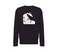 WESTMARK LONDON Sweat-shirt 'Destination' rouge foncé / noir / blanc, Taille L